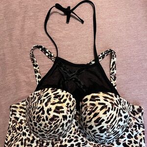 Torrid Leopard Print Swim top size 1X